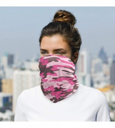 Balaclavas Camo Pink Camouflage Face Sun Dust Mask Mens Neck Gaiters Magic Scarf Seamless Bandana Outdoor Sport Recreation - ...