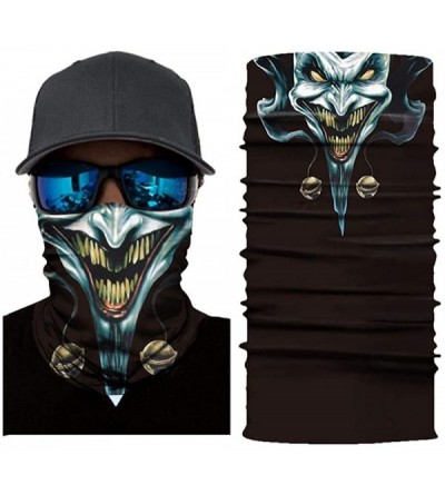 Balaclavas Joker Print Face Mask- Rave Bandana- Neck Gaiter- Scarf- Summer Balaclava for Dust Wind UV Protection - Jkp - CL19...