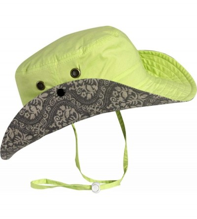 Sun Hats Women's Bonnie UPF 50+ Reversible Boonie Sun Hat - Lime - CA11WA63GZ9 $19.05