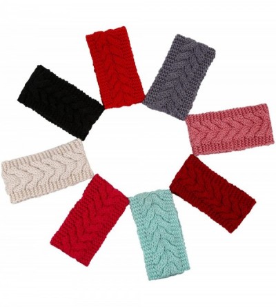 Cold Weather Headbands Ear Warmer Twist Knitted Hairband Braided Knit Head Band Winter Crochet Headbands for Women- Girls - L...