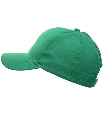Baseball Caps Messy Buns Damaged Denim Fabric with Ponytail Baseball Cap for Women Men (Green Cowboy) - C318ECOC65K $19.10