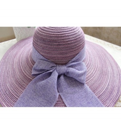 Sun Hats Packable Crushable Fishing Foldable Protection - Purple - CE18EO0Z4EH $9.11