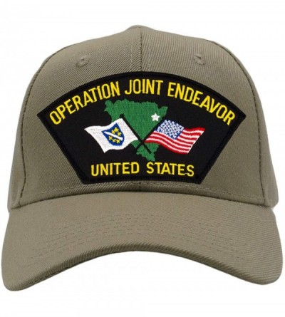 Baseball Caps Operation Joint Endeavor Hat/Ballcap Adjustable One Size Fits Most - Tan/Khaki - C318QYIDWWN $17.96