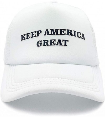 Baseball Caps Make America Great Printed Baseball Cap Unisex Adjustable Mesh Back Hat - 005 Keep White - CA18L5HT720 $8.33