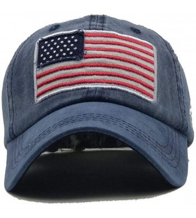 Baseball Caps USA American Flag Baseball Cap Embroidered Polo Style Military Army Washed Cotton Hat - Yellow - C618RHD0QIC $1...