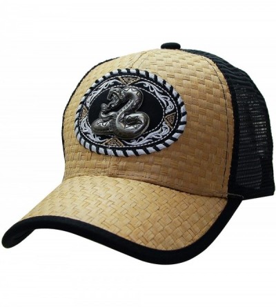 Baseball Caps Animal Trucker Baseball Cap Mesh Hat Multi Colors Casual Artificial Leather - Snake-khaki - CQ12H8VB4GJ $24.57