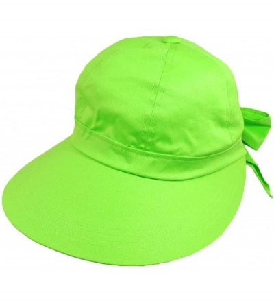 Sun Hats Lime Green Wide Brim Peak Gardening Sun Hat - CJ11K9V2BI1 $10.19