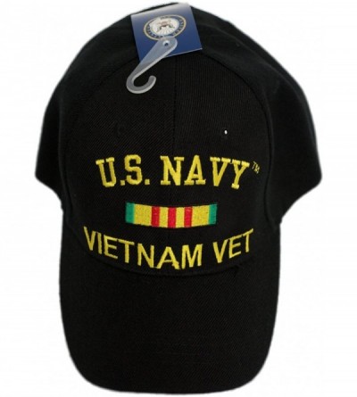Baseball Caps US Navy Vietnam Veteran Vet Ribbon Cap (Licensed) Embroidered Hat Cap611B 4-01-C - CF187UHS7HS $23.90
