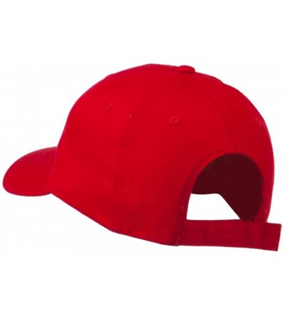 Baseball Caps NASA Insignia Embroidered Cotton Twill Cap - Red - C711QLM5PSP $21.86