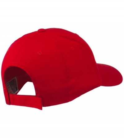 Baseball Caps NASA Insignia Embroidered Cotton Twill Cap - Red - C711QLM5PSP $21.86