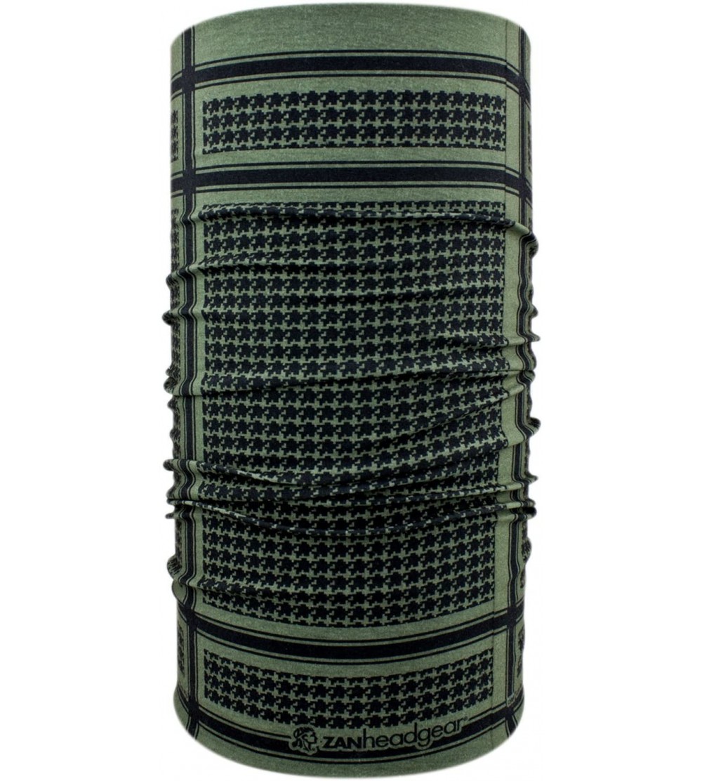 Balaclavas T235 Motley Tube- 100% Polyester- Houndstooth- Olive - Houndstooth Olive - CR11T0V1MG3 $21.14