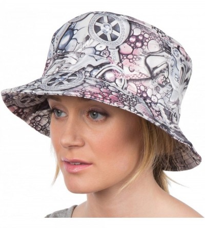 Sun Hats Gemma Colorful Design Cloche Bucket Bell Summer Hat - New Grey - CW11VP5Z5FV $12.55