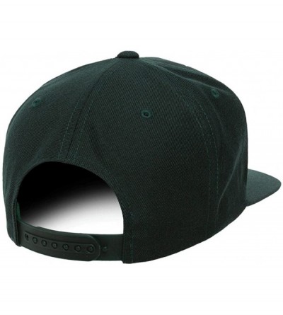 Baseball Caps Classic Wool Snapback with Green Undervisor Yupoong 6089 M/T - Spruce - CR12LC2OO21 $12.75