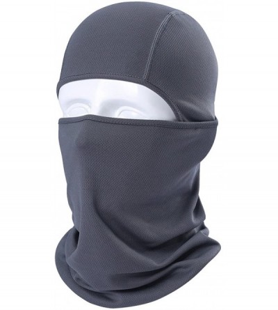 Balaclavas Balaclava Ski Mask - Neck Gaiter Face Bandana & Anti Dust Face Scarf - Grey - C9126FYIDMN $21.19