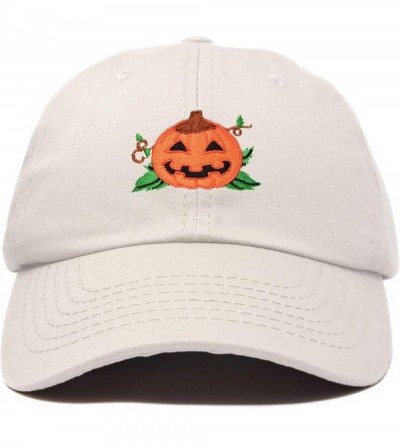 Baseball Caps Jack-O-Lantern Halloween Pumpkin Hat Mens Womens Baseball Cap - Beige - CK18YZIAMIZ $23.42