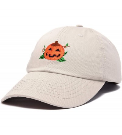 Baseball Caps Jack-O-Lantern Halloween Pumpkin Hat Mens Womens Baseball Cap - Beige - CK18YZIAMIZ $12.77