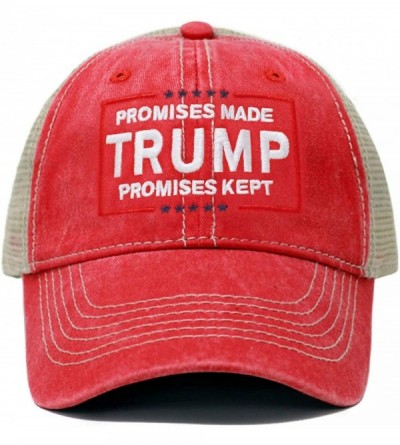 Baseball Caps Trump Promise Made Promise Kept Campaign Rally Embroidered US Trump MAGA Hat Baseball Trucker Cap TC101 - CU193...