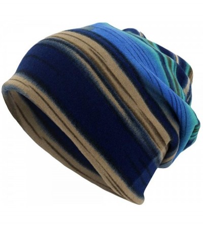 Skullies & Beanies Slouchy Beanie Hat Unisex Letter Print Scarf Casual Outdoor Convertible Skull Cap Windproof Hats - Blue - ...