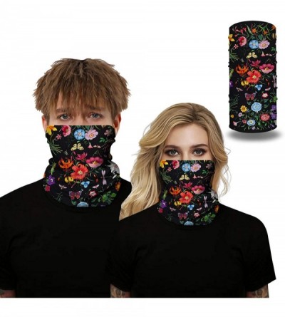 Balaclavas 5 Pack Unisex Sun UV Protection Anti Dust Neck Gaiter Mask Face Cover Bandana - 5 Pack-b - CI199OQOXCD $17.21