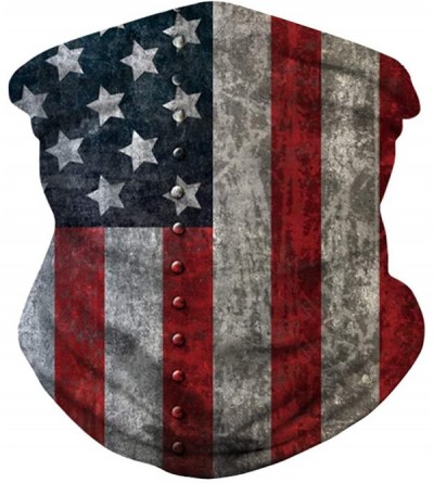 Balaclavas Stars and Stripes USA Flag Bandana Neck Gaiter Balaclavas Scarf Headband - American Flag - C5197NR2684 $25.22