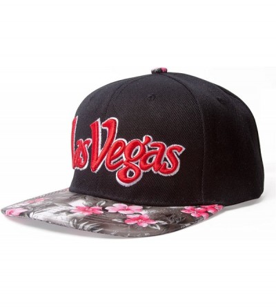 Baseball Caps City Black/Snakeskin Olde English Adjustable Baseball Cap - Las Vegas - CW11ZROIZ5D $9.15