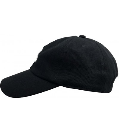 Baseball Caps X Hat Dad Hat Baseball Cap Embroidered Cap Adjustable Cotton Hat Plain Cap - Black - CE18L32XQU2 $10.76