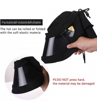 Sun Hats Womens Summer Flap Cover Cap Cotton UPF 50+ Sun Shade Hat with Neck Cord - 00018_black - C718SUHW279 $18.15
