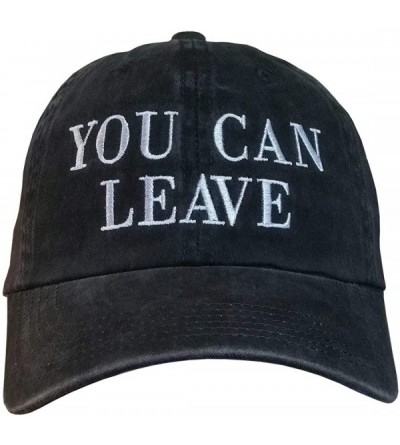 Baseball Caps Deplorable Lifetime Member - You Can Leave Trump 2020 Hat - Distressed Black/White Leave - C018WK2XRKT $13.31