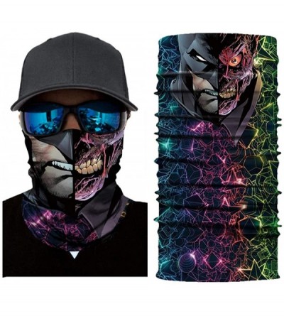 Balaclavas Joker Print Face Mask- Rave Bandana- Neck Gaiter- Scarf- Summer Balaclava for Dust Wind UV Protection - Hcc - C219...