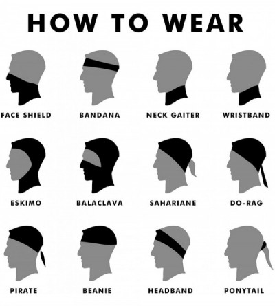 Balaclavas Balaclava Neck Gaiters Face Scarf Unisex Headwear Stretchy Bandana Dust Scarf Headbands - Multicolored - CN199XMQH...