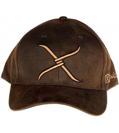 Baseball Caps Brown and Tan with Logo- Velcro Back - CR12JBCSL3H $24.24