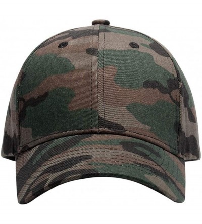 Baseball Caps Structured Camouflage Baseball Caps for Men Women Outdoor Hunting Hats - Greenbrown - CR18QH8K4SA $23.84