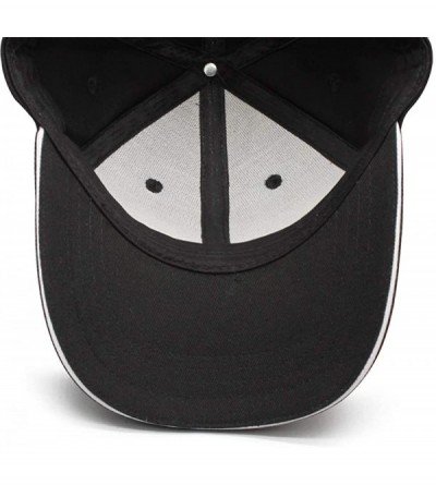 Baseball Caps Men Baseball Cap Fashion Adjustable Mesh Archery Red Dad Trucker Golf Hat - Black-3 - CK18A2WMAWS $17.31