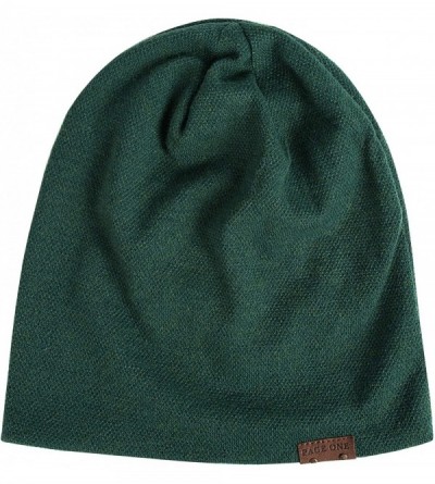 Skullies & Beanies Mens Slouchy Beanie Winter Warm Comfortable Cozy Skull Cap Chunky Baggy Oversized Hat - Green - CB18UZC498...