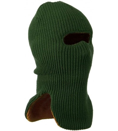 Balaclavas Reversible Double Layer Knit Ski Mask - Orange W11S09B - CA11C0N6CAD $19.93