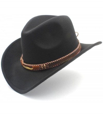 Cowboy Hats Fashion Western Roll Up Sombrero - Black - CL18L0I05NS $83.31