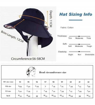 Sun Hats Packable SPF 50 Ponytail Sun Hat for Women Summer Neck Shade Gardening Fishing Khaki 56-58cm - CW18OR6UM96 $12.88
