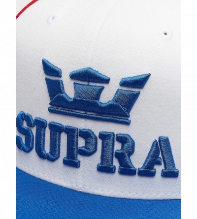 Baseball Caps Men's Above II Adjustable Snapback Hats - Red/White/Blue - CW18NZSRIYZ $27.20