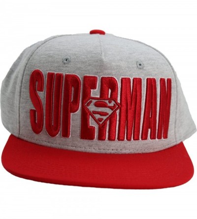 Baseball Caps DC Superman Logo Snapback Adult Hat Cap Red - CN129LPLEPB $19.23