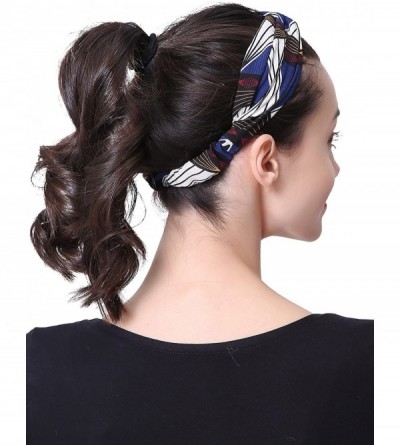 Headbands 3 Pack Fashion Headband for women Adjustable Stretchy Boho Criss Cross Vintage Hairband - Red - CM18C34GH38 $11.42