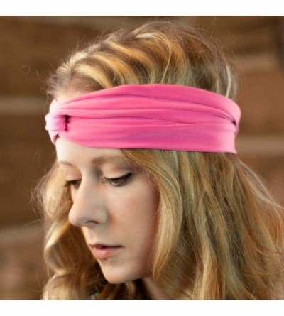 Headbands Turban Headbands for Women Twisted Boho Headwrap Yoga Workout Sport Thick Head Bands - B - CI18Z3K6XDN $28.56