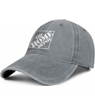 Baseball Caps Men Women's Denim The-Home-Depot-Orange-Vector- Ball Cap Adjustable Snapback Sun Hat - Grey-67 - CI18ZULSMNL $1...