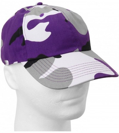 Baseball Caps 12-Pack Wholesale Classic Baseball Cap 100% Cotton Soft Adjustable Size - Purple Camo - CF18E6KYE99 $53.42