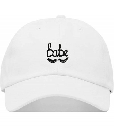 Baseball Caps Babe Lashes Baseball Hat- Embroidered Dad Cap- Unstructured Soft Cotton- Adjustable Strap Back (Multiple Colors...