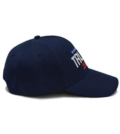 Baseball Caps Donald Trump 2020 Keep America Great Cap Adjustable Baseball Hat with USA Flag - Breathable Eyelets - CF18OOXE2...