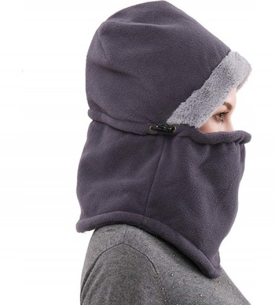 Balaclavas Balaclava Face Mask Winter Windproof Outdoor Activities Mask for Cold Weather Fleece Hood for Men and Women - CS19...