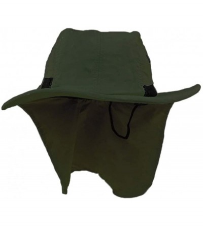 Sun Hats Olive Green Outdoor Sun Flap Hat - CN11KT80CE9 $15.74