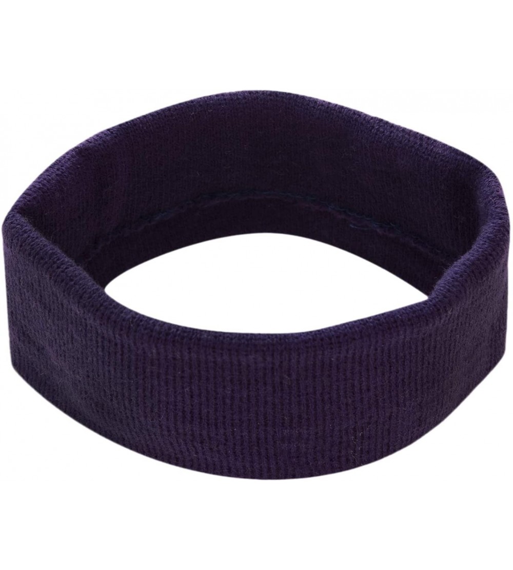 Headbands USA Made Stretch Headband - Purple - C71885X83Z3 $20.11