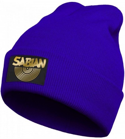 Skullies & Beanies Designer Unisex Sabian-Logo-Yellow- Knit Cap Snowboarding Soft Winter Warm Beanie Hat - Sabian Logo Yellow...