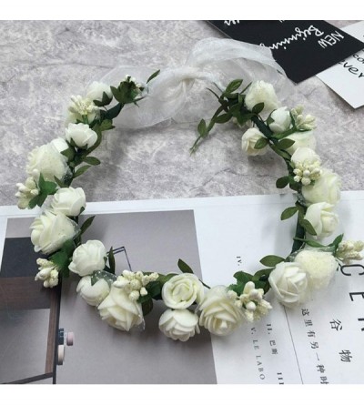 Headbands Maternity Flower Floral Pregnancy Photography - White-flower Headband - C318OE97Z85 $11.20